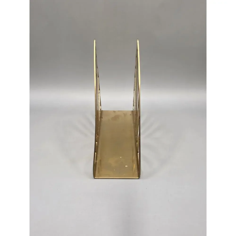 IKEA Napkin Letter Holder Brass-Tone MCM Art Deco Hollywood Regency Triangle
